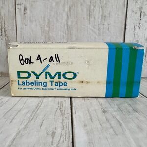 Vintage Dymo Glossy Red Embossing Label Tape 1/4" x 12' ~  9 Rolls NOS 5206 02